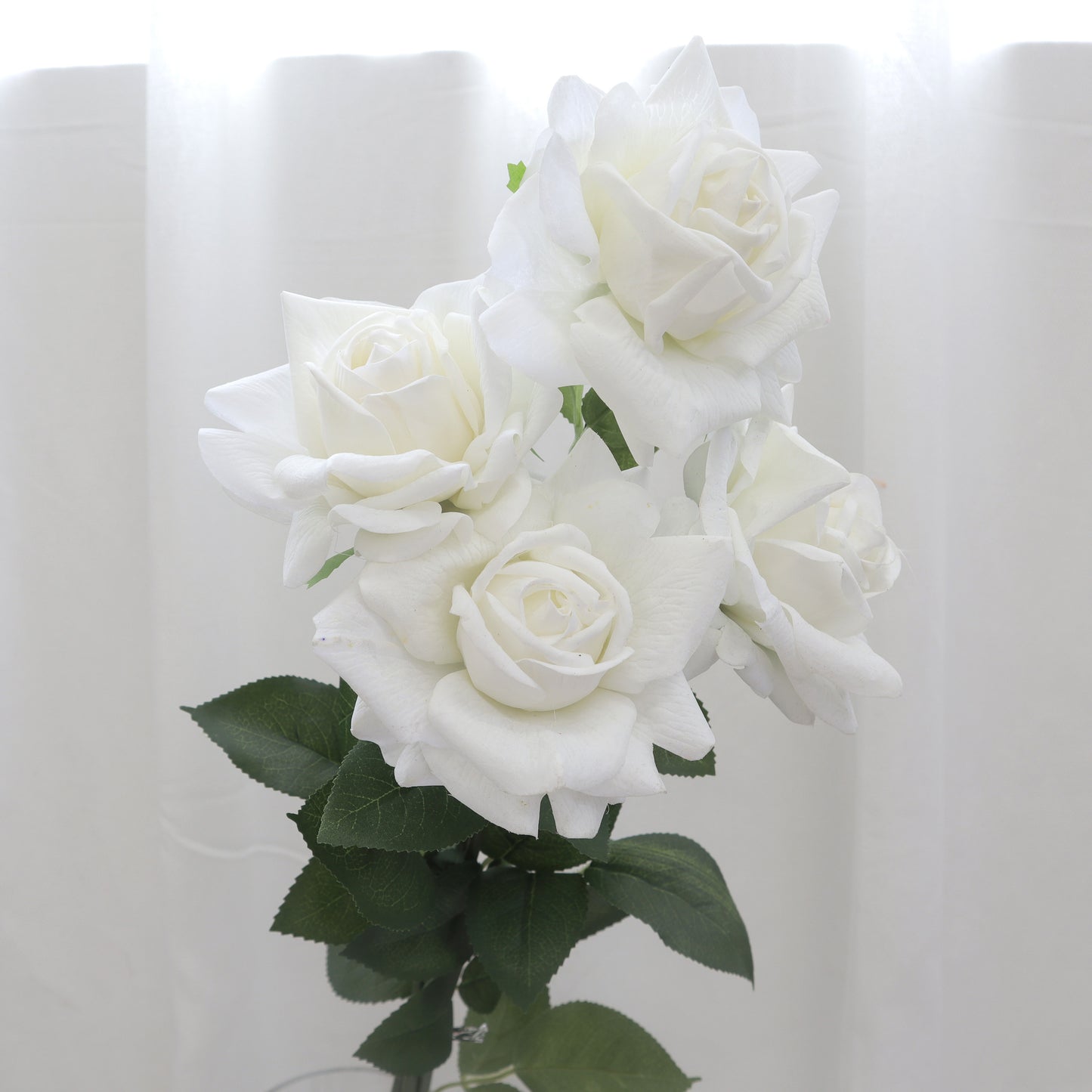10 of Artificial Real Touch Rose White