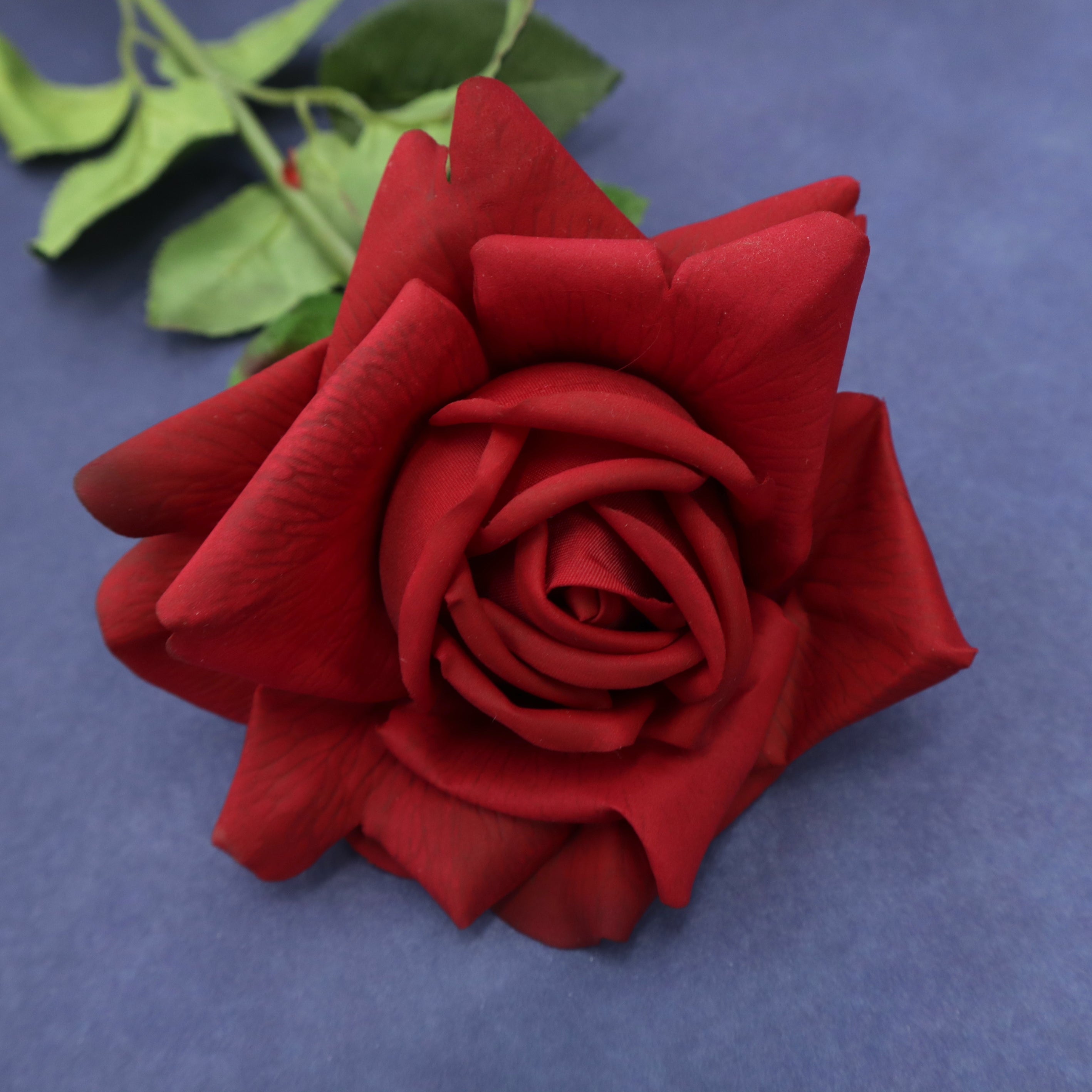 Artificial Real Touch Rose Deep Red