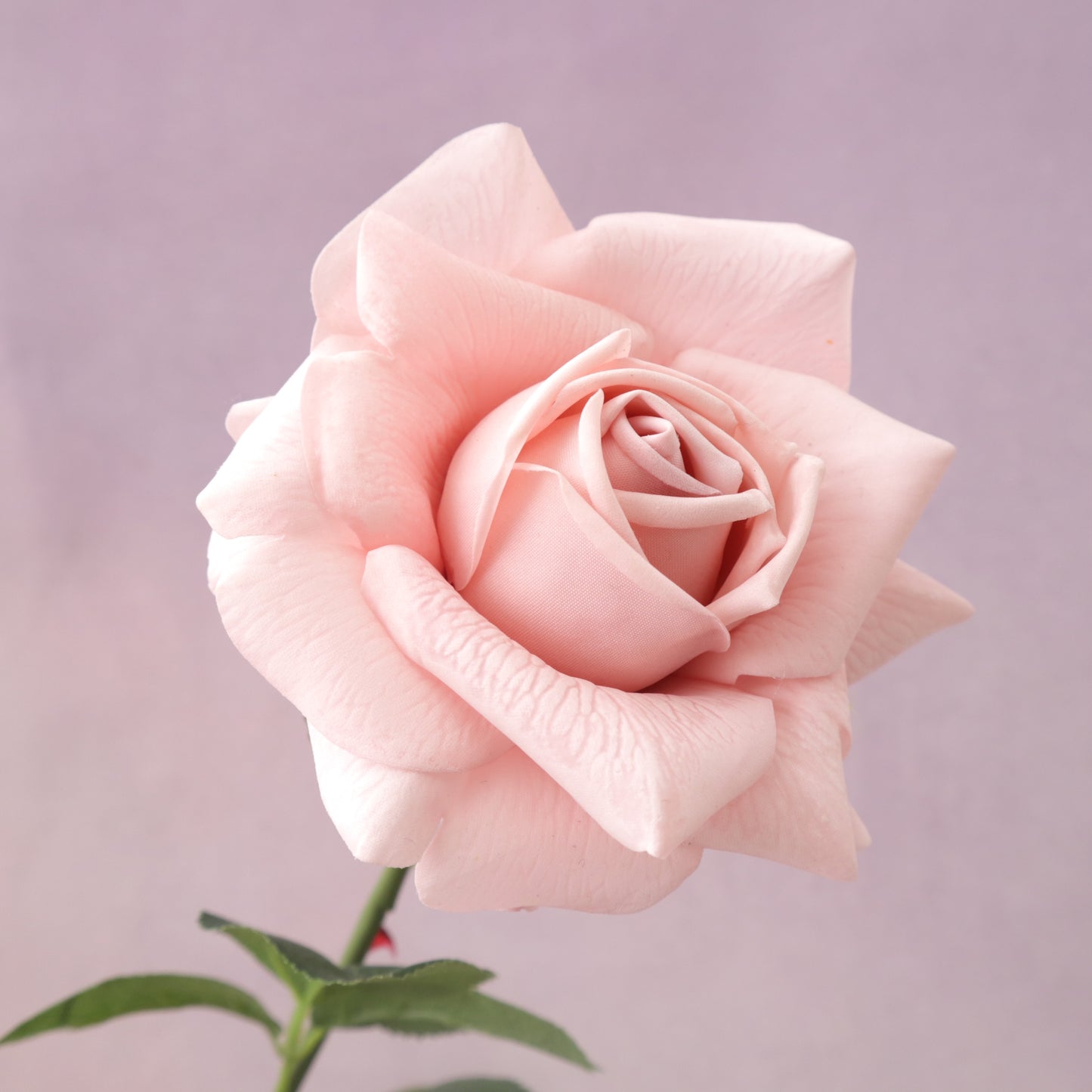 Artificial Real Touch Rose Crepe Pink