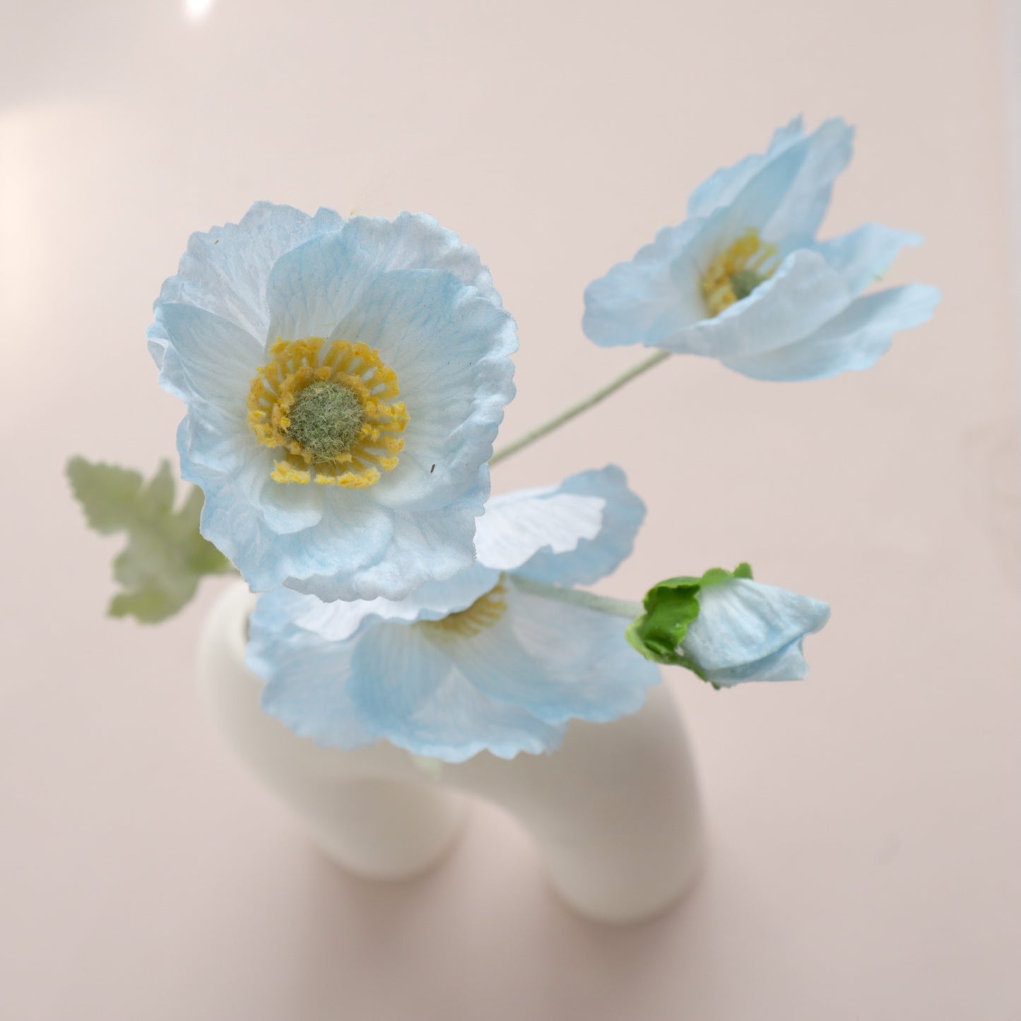 Artificial Real Touch Poppy Blue