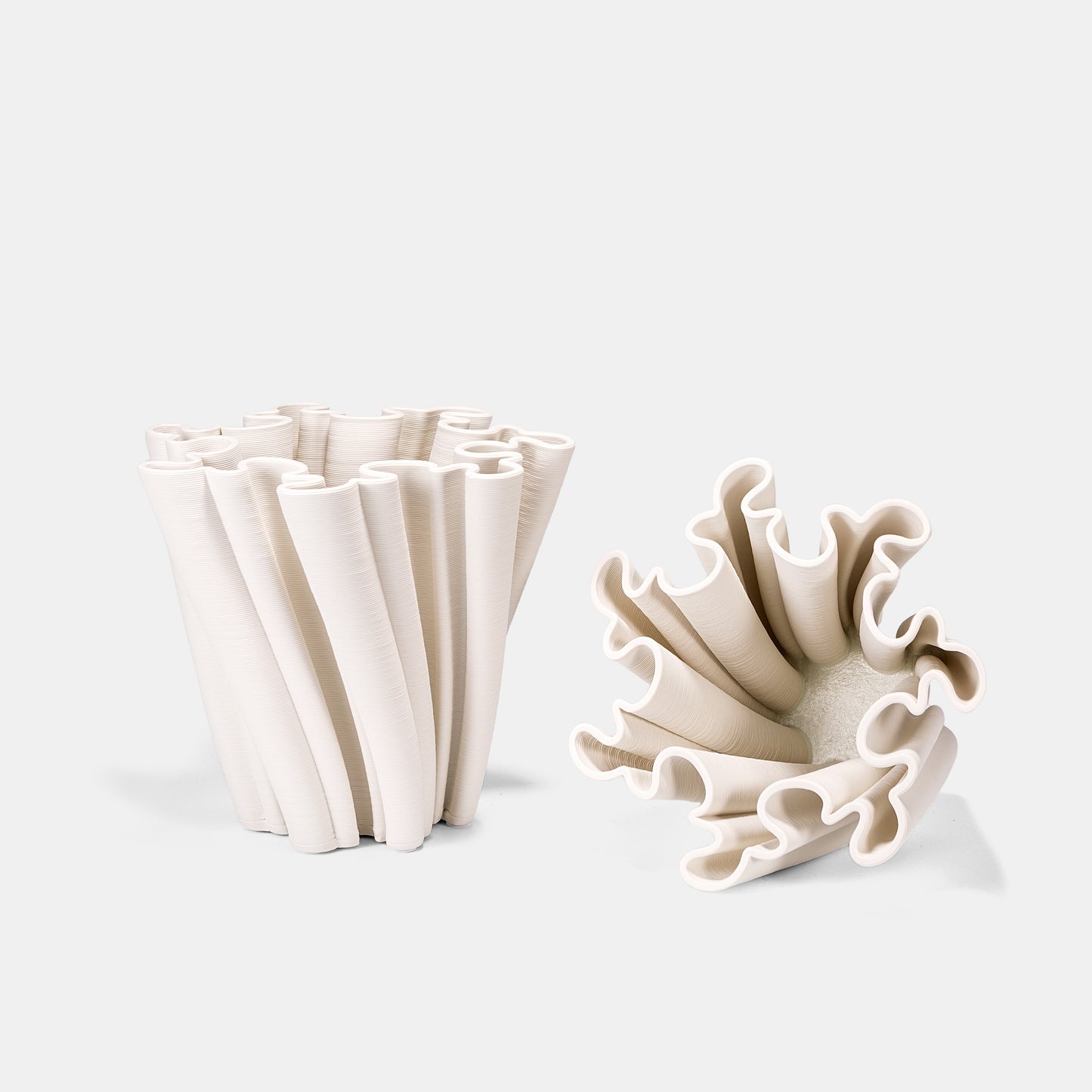 3D-Printed Wave Ceramic Vase