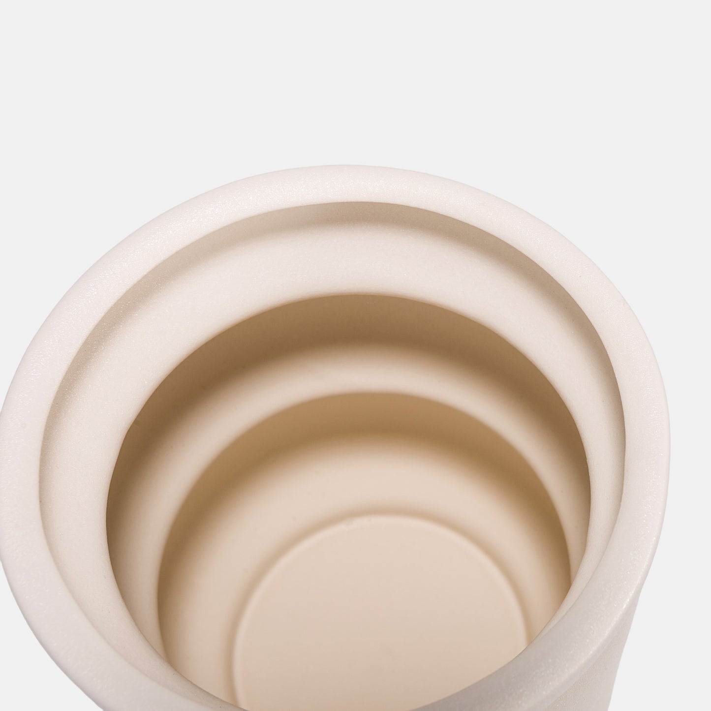 White Ceramic Vase - Soft Curves & Matte Finish