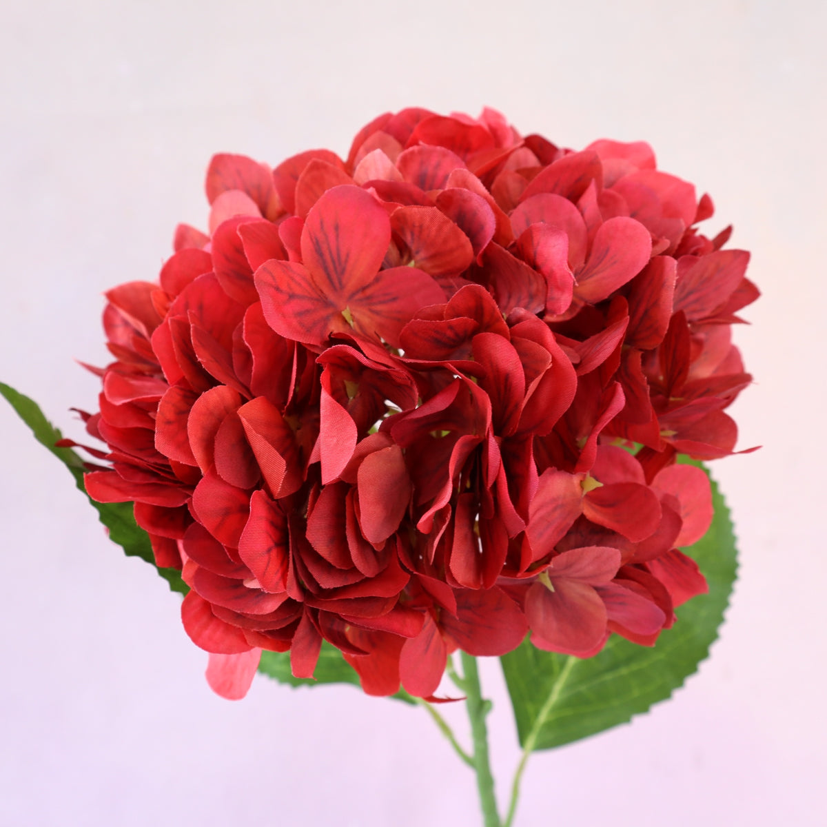 Silk Artificial Hydrangea Red