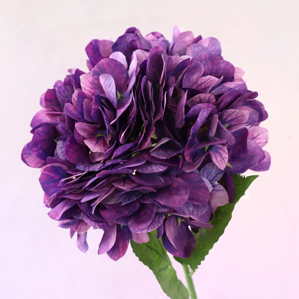 Silk Artificial Hydrangea Dark Purple