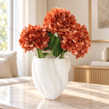Silk Artificial Hydrangea Caramel
