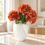 Silk Artificial Hydrangea Caramel