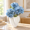 Silk Artificial Hydrangea Light Blue