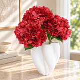 Silk Artificial Hydrangea Red