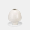 Handcrafted Ivory Mushroom Ceramic Vase