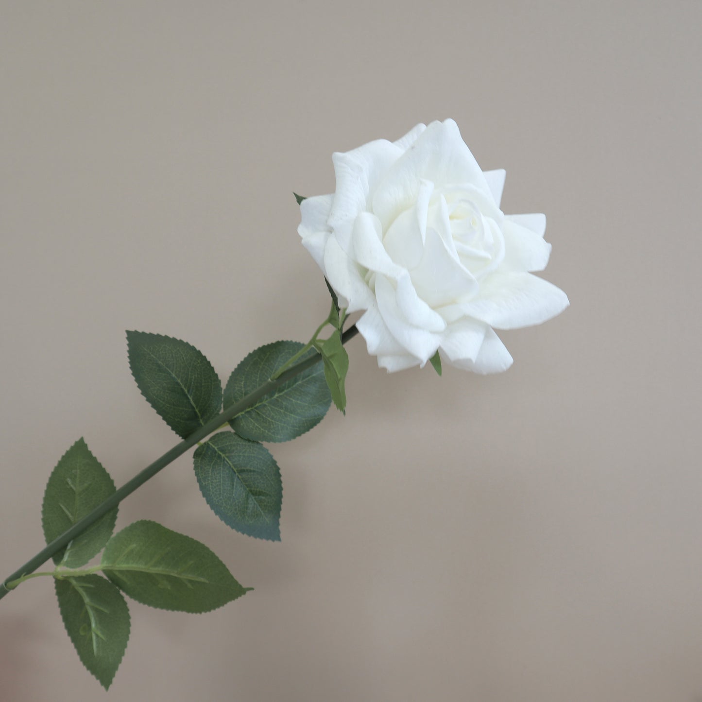 Artificial Real Touch Rose White