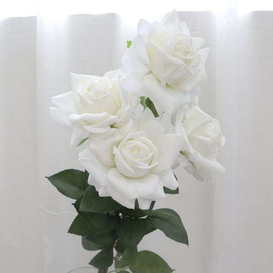 10 of Artificial Real Touch Rose White