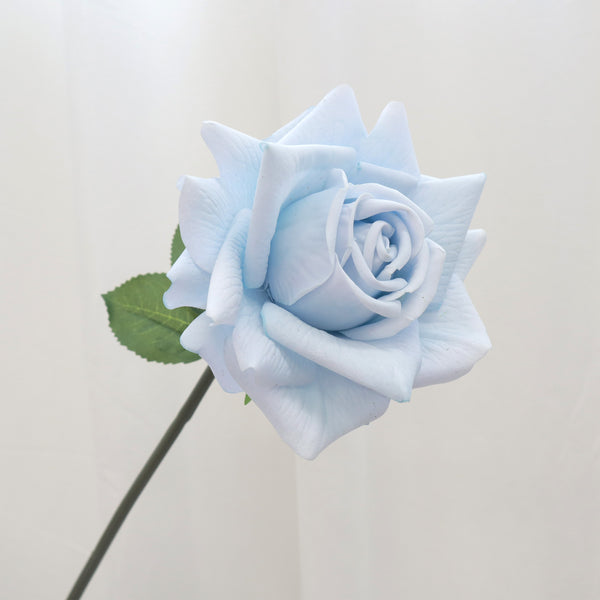 Artificial Real Touch Rose Baby Blue – Floral Forest Wholesale