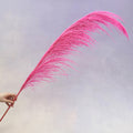 One Side Hanging Pampas Hot Pink