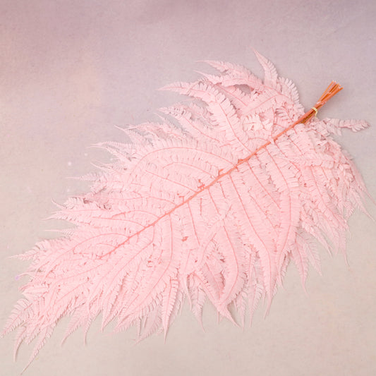 Leather Fern Large Pink