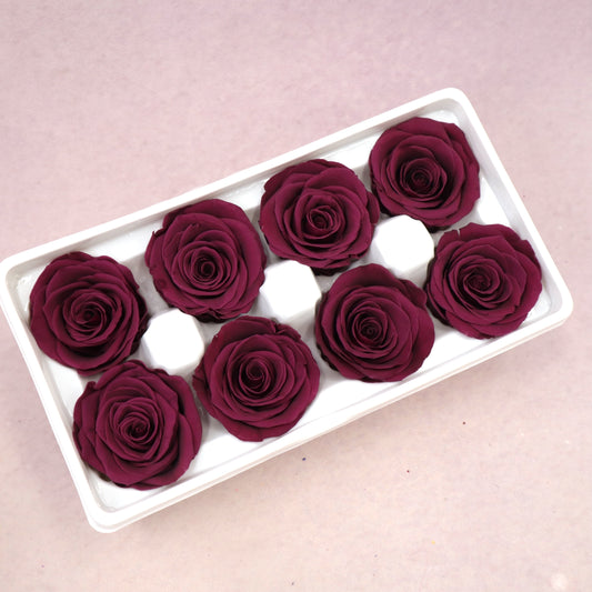 Rose Burgundy 8 heads