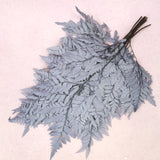 Leather Fern Small Dusty Blue