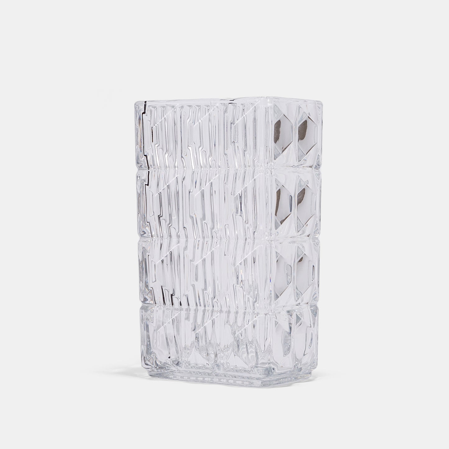 Ribbed Crystal Vase