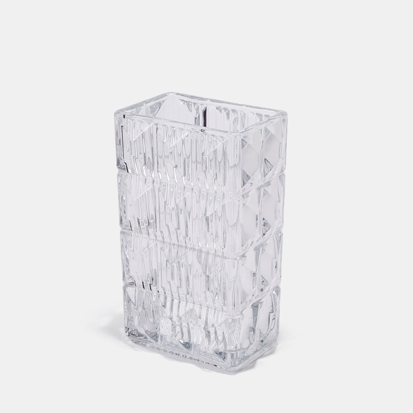 Ribbed Crystal Vase