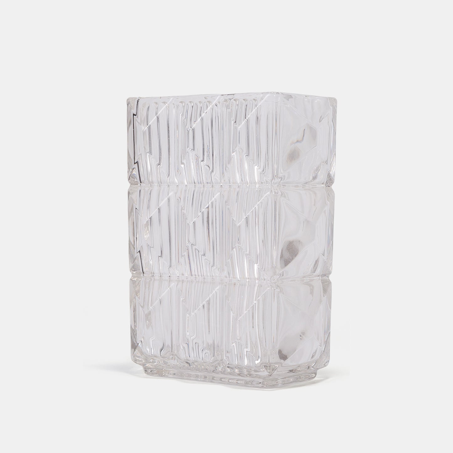 Ribbed Crystal Vase