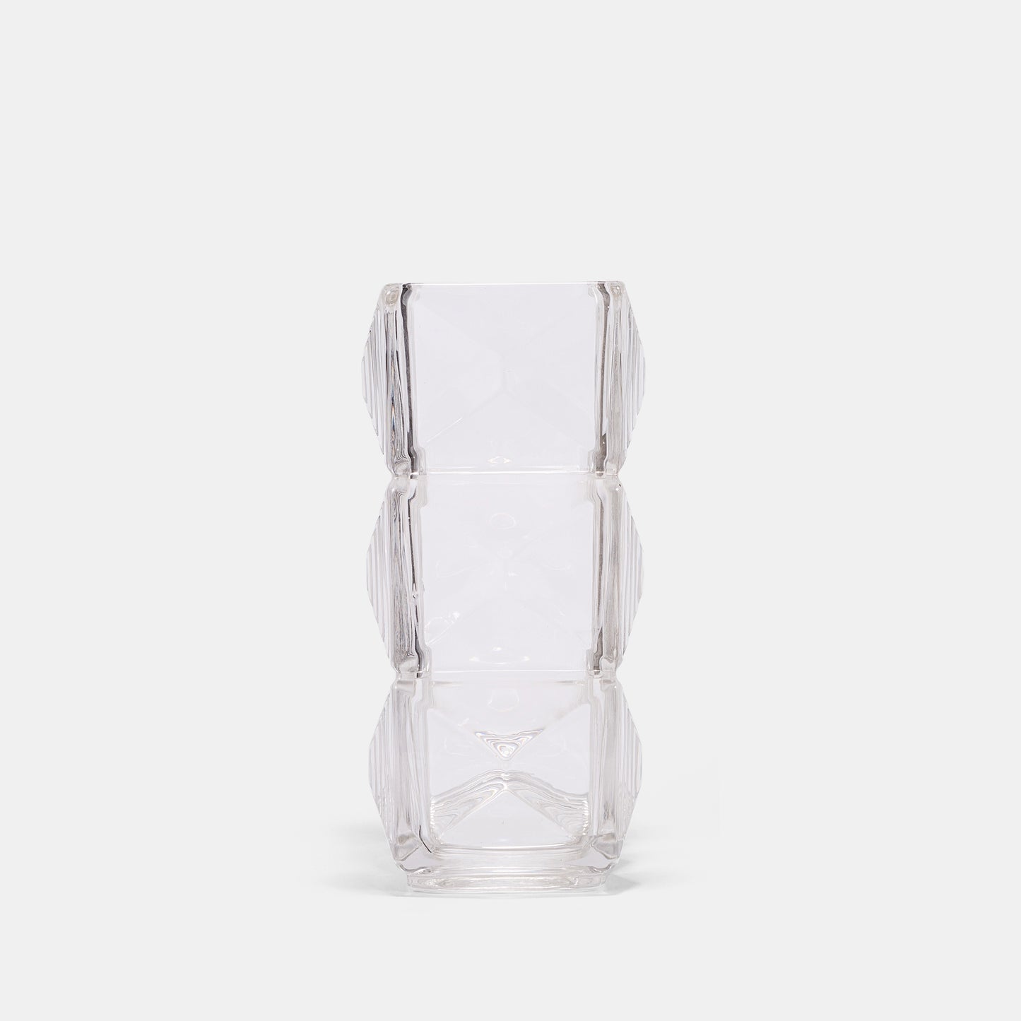 Ribbed Crystal Vase