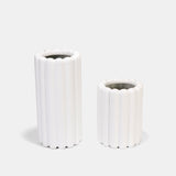 Boheme Ribbed ceramic vase