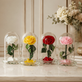 Rose Glass Dome Single Small