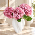 Silk Artificial Hydrangea Dark Pink